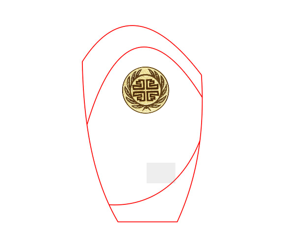 Glas Pokal Rot W55-L - Rot/Transparent / 16.5 cm