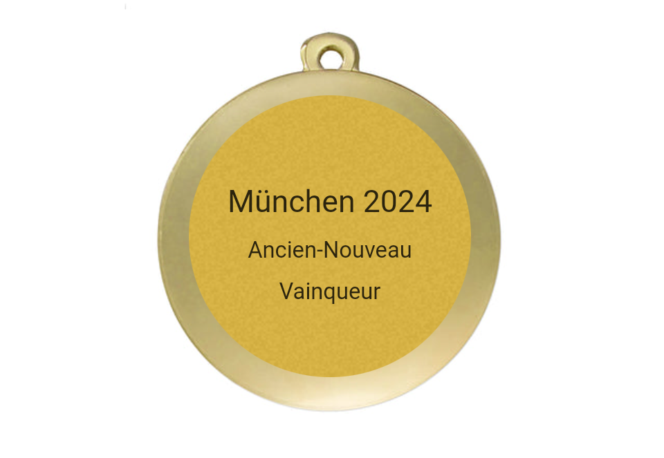 Medaille Fußball D112A Ø 50mm - Gold / 50 mm