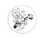 Glas Pokal 8805 blau Schild & Emblem - Silber Blau / 20 cm