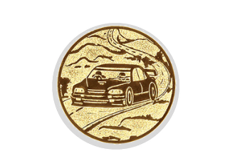 Glas Trophäe Blau Oval Schild & Emblem - Blau Transparent / 20 cm