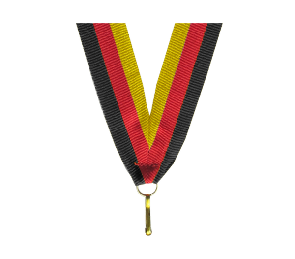 100er Pack Bänder Breite 22 mm / Länge ca. 400 mm - Schwarz/Rot/Gold / 22x400mm
