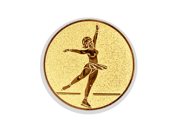 Glas Ständer W19x Schild & Emblem - 21.5 cm / Auswahl Rot