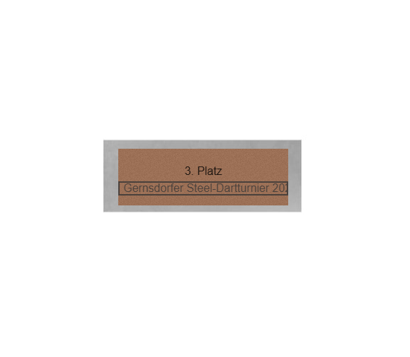 Dart Pokal FG4121 - 14.5 cm / Silber Mehrfarbig