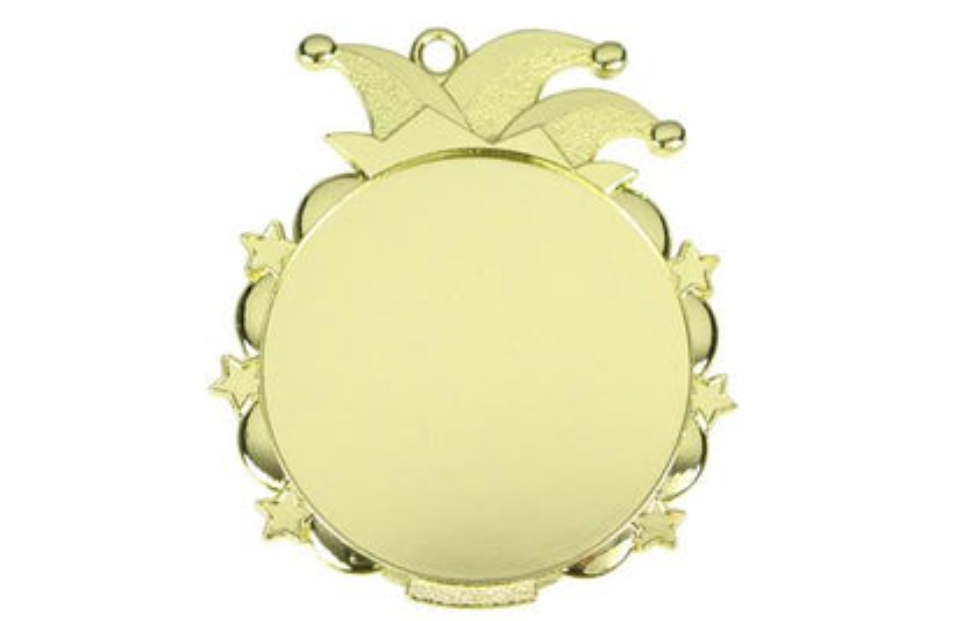 Karnevals Medaille D53 - Gold / 65x70mm