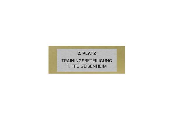 Glas Pokal Fußballspielerin - 19 cm / Transparent Schwarz