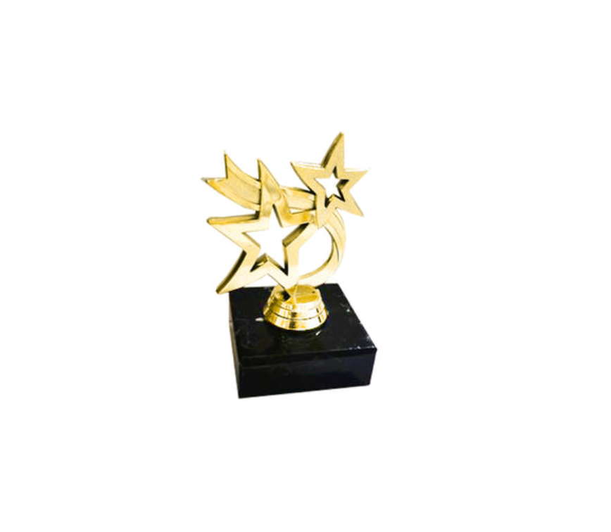 Mini Pokal Stern 190-G - Gold / 10 cm