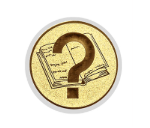 Glastrophäe 136-0 Schild & Emblem - Blau Spiegelglas / 20 cm