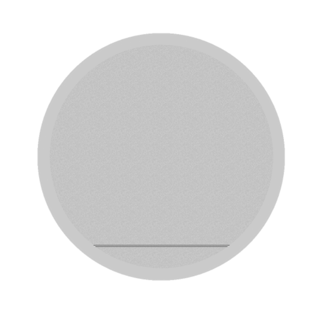 Gravurronde Silber selbstklebend - Silber / 45 mm