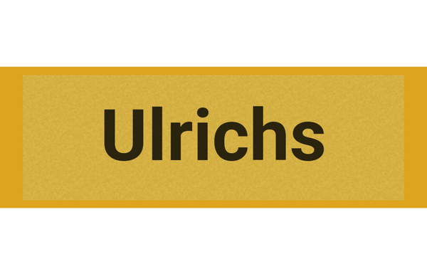 Klingelschild Gold selbstklebend - Gold / 60 x 20 mm