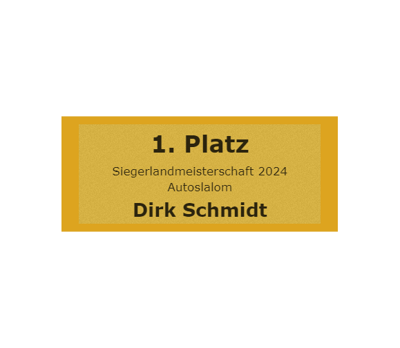 Gravurschild Gold selbstklebend - Gold / 60 x 25 mm