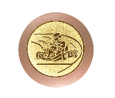 Glastrophäe 136-4 - 13 cm / Blau