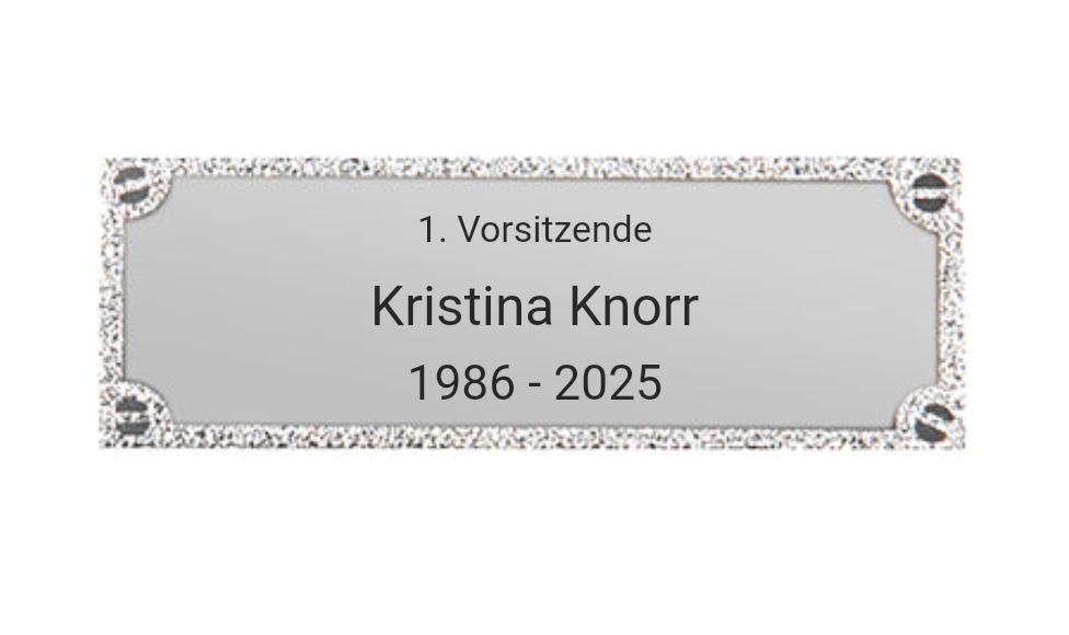 Gravurschild edel in Silber - Silber / 62 x 25 mm