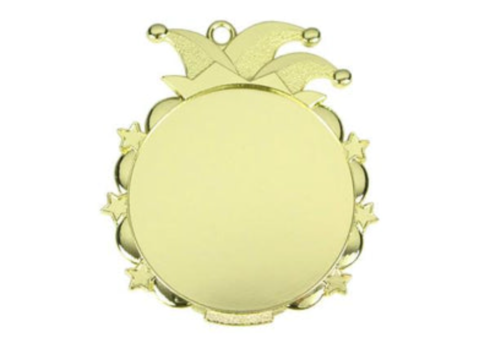 Karnevals Medaille D53 - Gold / 65x70mm