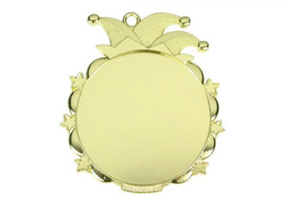 Karnevals Medaille D53 - Gold / 65x70mm