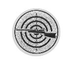 Glastrophäe 136-2 Schild & Emblem - Bunt / 15 cm