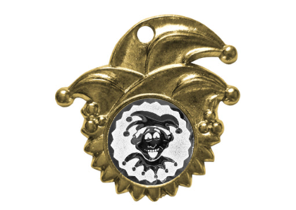 Karnevalsorden F086 - Gold / 45 mm