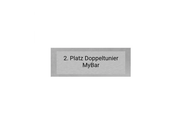 Dart Pokal FG4121 - 17 cm / Silber Mehrfarbig