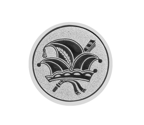 Wellenschliffpokal Schild & Emblem - Transparent / 17,7x14 cm