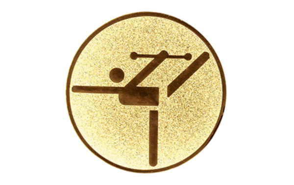 Aluminium-Emblem - 25 mm / Gold/Alu