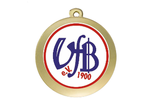 Glasmedaille 67364 Ø 70mm - Gold / 70 mm