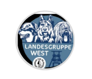 Glas Pokal 8805 blau Schild & Emblem - Silber Blau / 16 cm