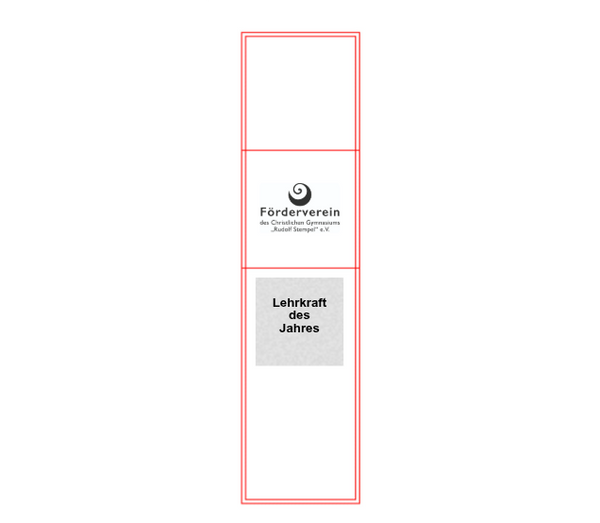 Cubix Indigo 79053 - Transparent / blau / 6cm x 6cm x 24cm / Laser-Gravur