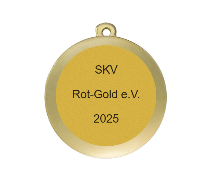 Karnevals Medaille D112K  Ø 50mm - Gold / 50 mm