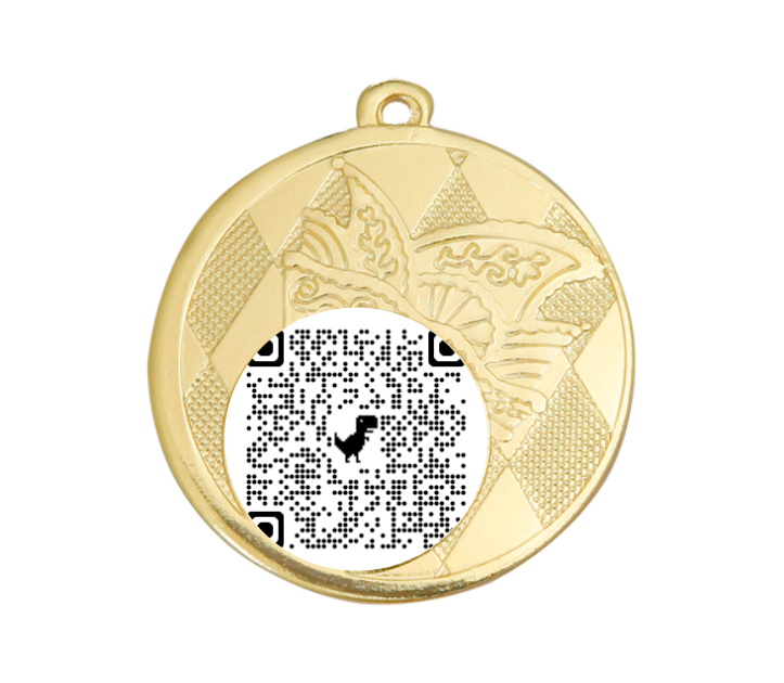 Karnevals Medaille D121 - 50 mm / Gold