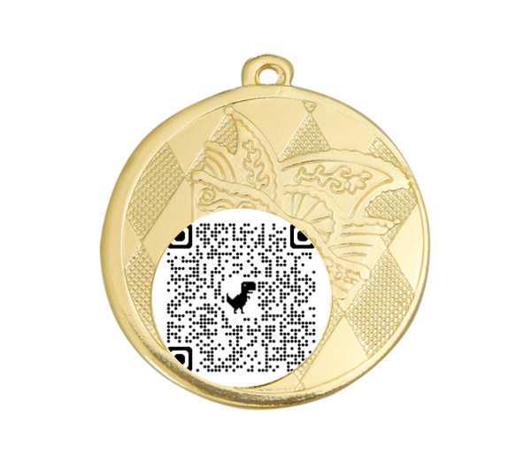 Karnevals Medaille D121 - 50 mm / Gold