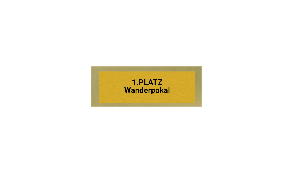 Holz Pokal Dart FG011 - 19 cm / Schwarz Braun