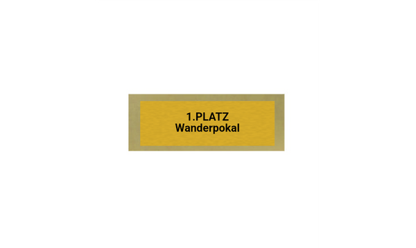 Holz Pokal Dart FG011 - 19 cm / Schwarz Braun