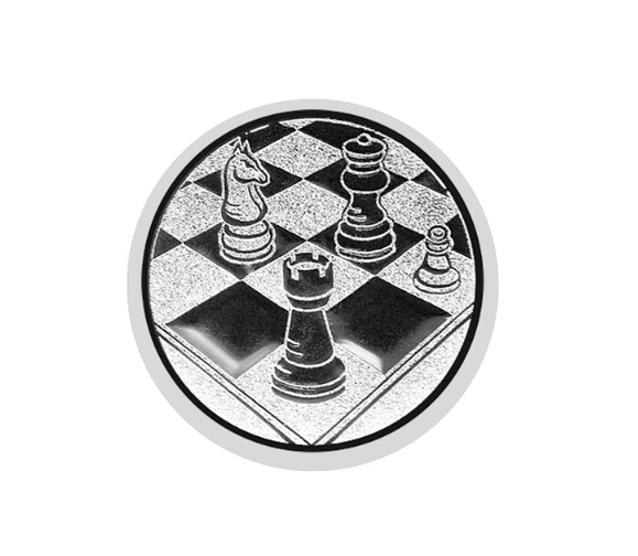 Glastrophäe 136-0 Schild & Emblem (B-Ware) - Blau Spiegelglas / 18 cm