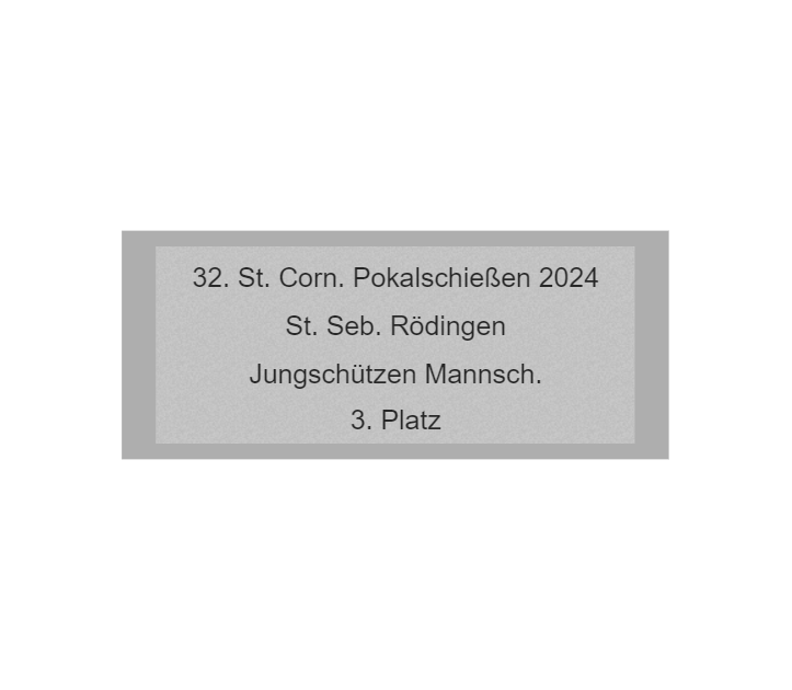 Gravurschild Silber selbstklebend - Silber / 60 x 25 mm