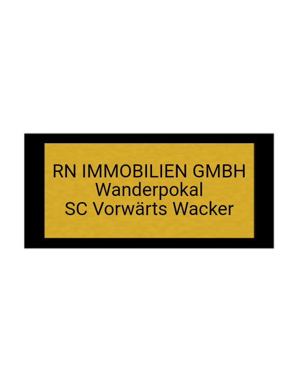 Fußballpokal 87-0 - Gold Schwarz / 39 cm