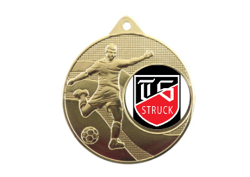 Medaille Fußball 396 Ø 50 mm - Gold / 50 mm