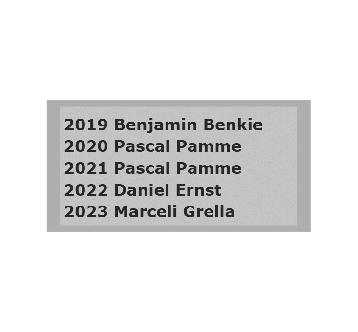 Gravurschild Silber selbstklebend - Silber / 60 x 30 mm