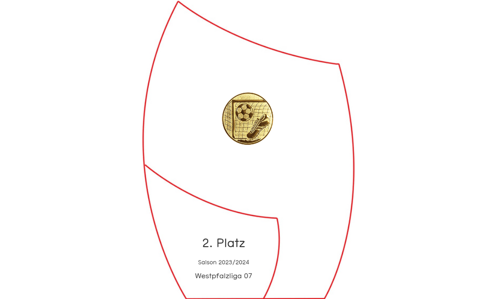 Glas Pokal Blau 8808-L - Transparent Blau / 18.5 cm / Laser-Gravur