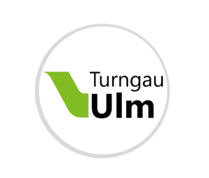 Glas Pokal 8805 blau Schild & Emblem - Silber Blau / 18 cm