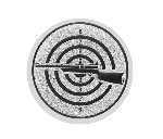 Glas Pokal 8805 blau Schild & Emblem - Silber Blau / 20 cm