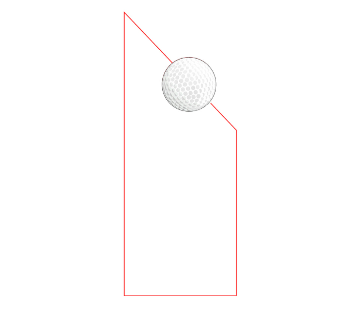Fairway Award 79509 - Laser-Gravur / Klar / Grün / 23 cm