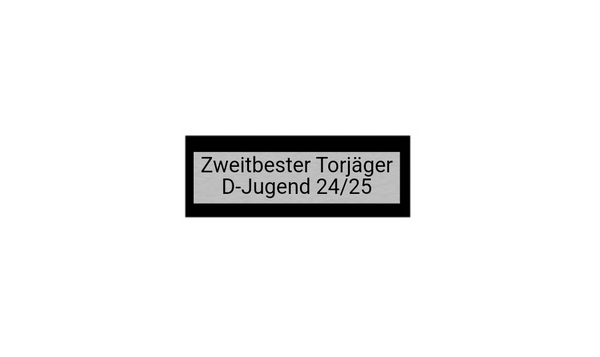 Fußballfigur Kicker P20 - Silber / Schwarz / 13 cm / SM