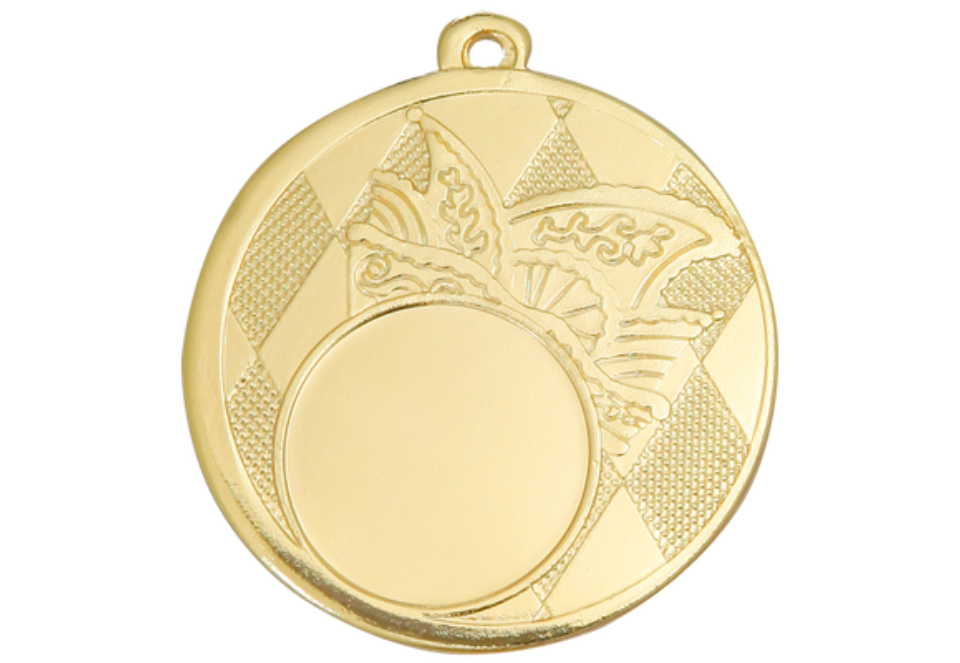 Karnevals Medaille D121 - 50 mm / Gold