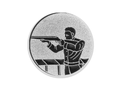 Glas Pokal 8805 blau Schild & Emblem - Silber Blau / 16 cm