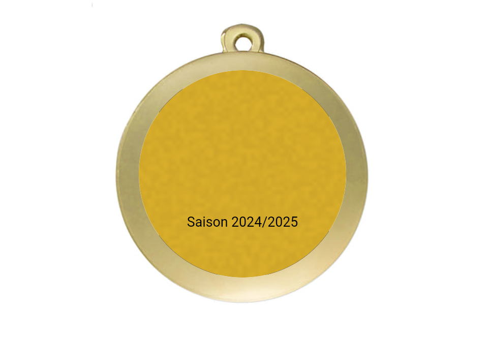 Medaille Fußball D101 / 59x39 mm - Gold / 59x39 mm