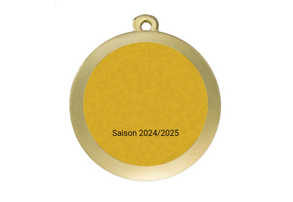 Medaille Fußball D101 / 59x39 mm - Gold / 59x39 mm