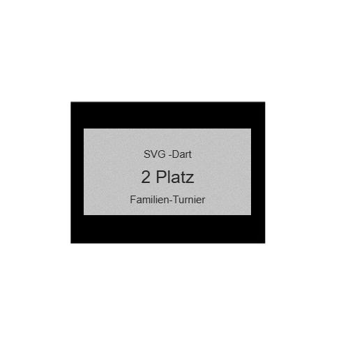 Pokalserie X161 Dart - Silber Mehrfarbig / 26.5 cm