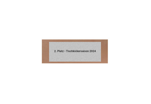 Glas Pokal Kicker FG091 - 15 cm / Transparent Schwarz