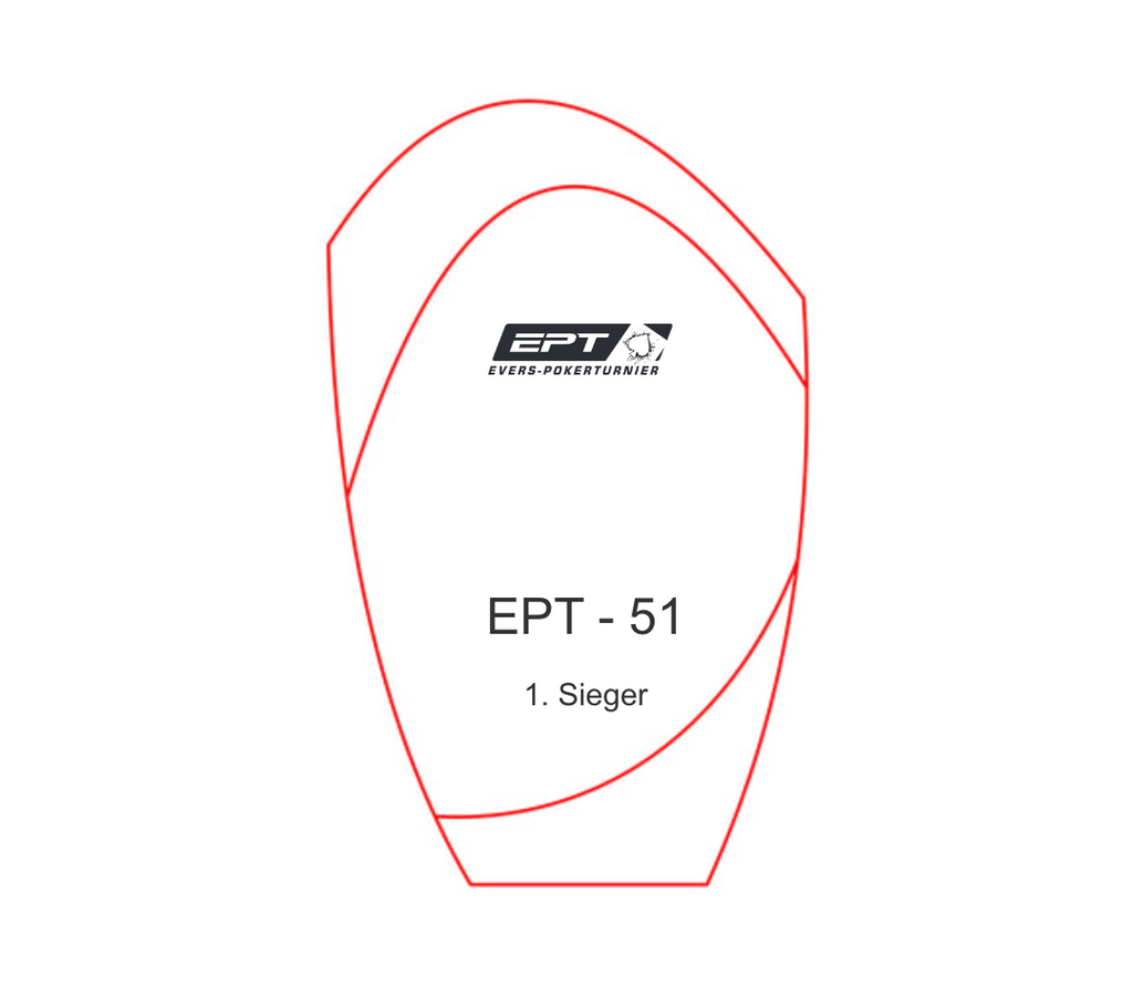 Glaspokal W55 rot - Rot/Transparent / 18.5 cm