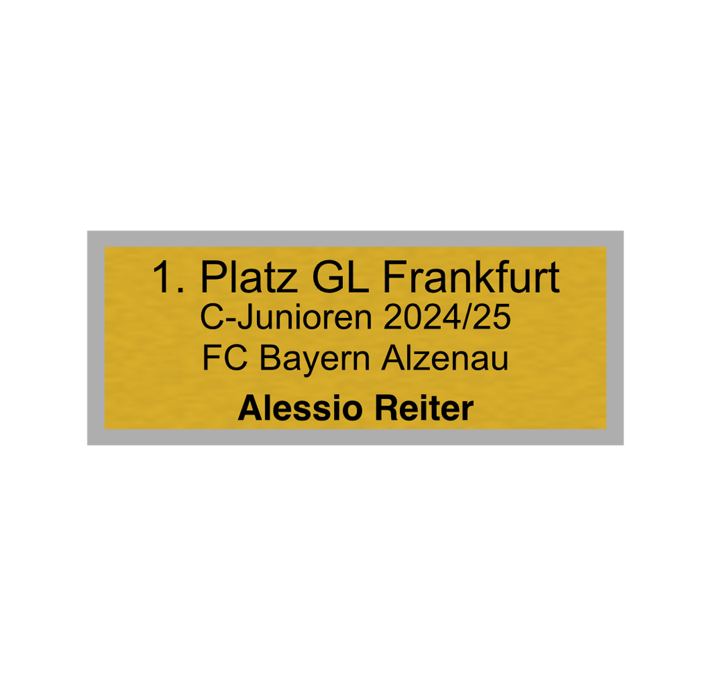 Fußball Pokal 0951 - 24 cm / Gold/Blau