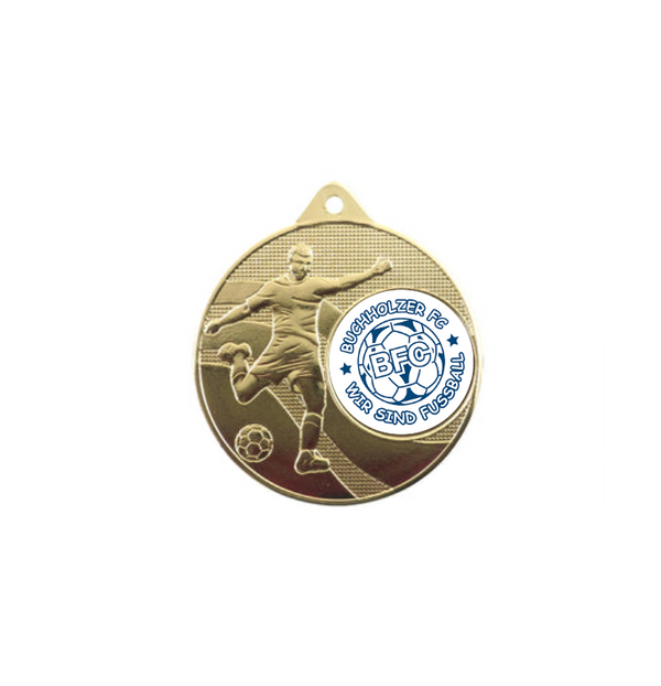 Medaille Fußball 396 Ø 50 mm - Gold / 50 mm